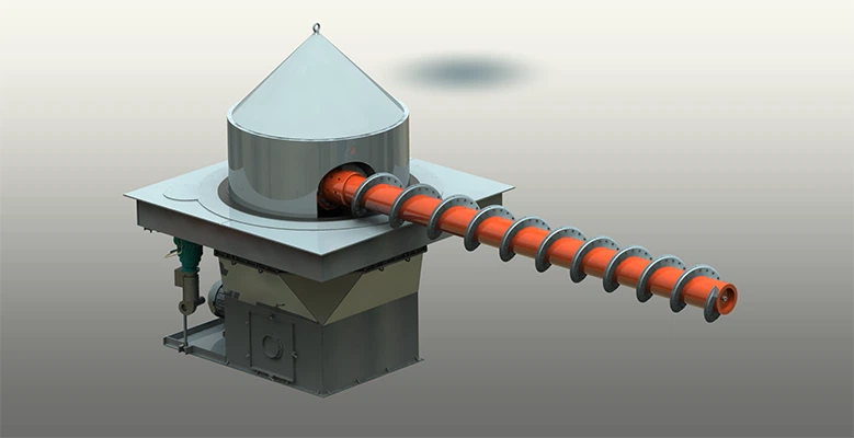 Birių medžiagų iškrovimo sistema